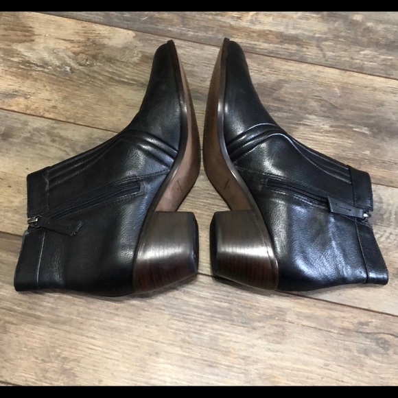 Matisse Black Leather Western Ankle Boots Size 9 - Picture 5 of 9